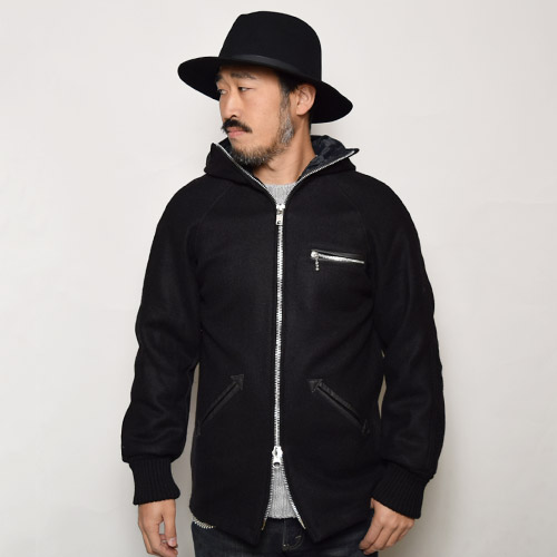 SkookumUS/Mid-Length Wool Melton Parkaʥߥ ȥѡ˥֥å [a-0500]