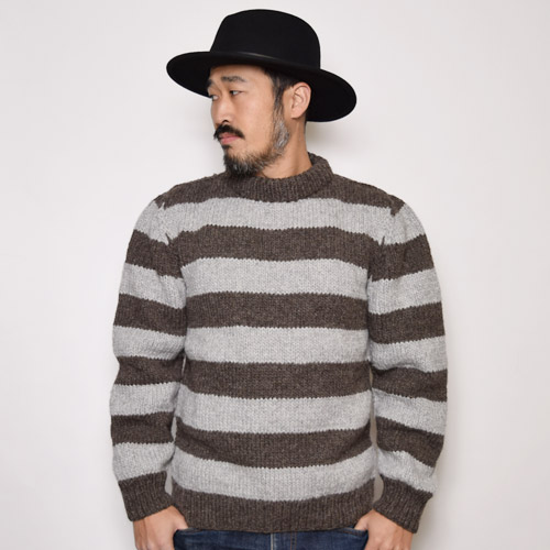 Artesania��US/Border Crew Neck Knit(����ƥ��˥��ߥ��� �ܡ������˥å�)�饤�ȥ��졼�ߥ��������졼 [a-0567]