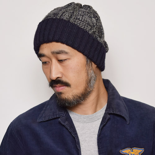 Highland 00 Us 2tone Cable Wool Knit Cap ハイランド00 アス ウールニットキャップ A 0562 キャップ ハット ニット帽 Us Online Shop
