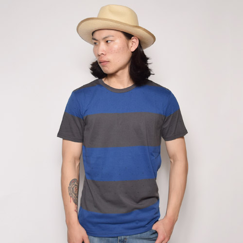 Vans/Wylie Border T-shirtʥХ ܡTġ˥֥롼ߥ졼 [a-0875]