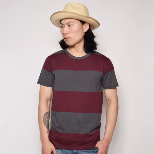Vans/Wylie Border T-shirt�ʥХ� �ܡ�����T����ġ˥С�����ǥ��ߥ��졼 [a-0876]