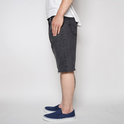 美色 Levi's リーバイス 501 W33 ブラック デニムショーツ 墨黒 USA製 89年 Levi's 501 Black Denim Pants 