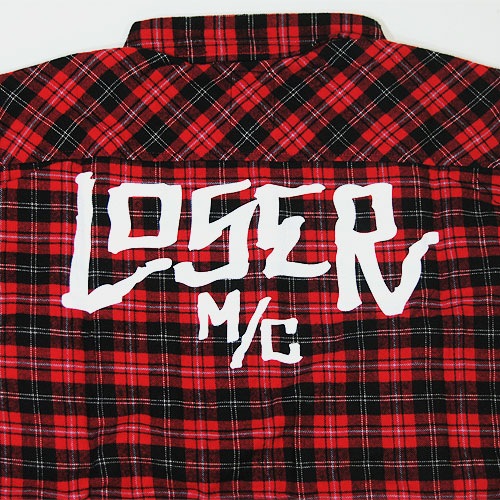 Loser Machine/Loser Flannel Shirt/Red [n-3461]