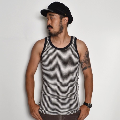 Miller Us Border Rib Tank Top ミラー タンクトップ ブラック ナチュラル N 19 アンダーウェア Us Online Shop Miller Us Border Rib Tank Top ミラー タンクトップ ブラック ナチュラル N 19 アンダーウェア Us Online Shop