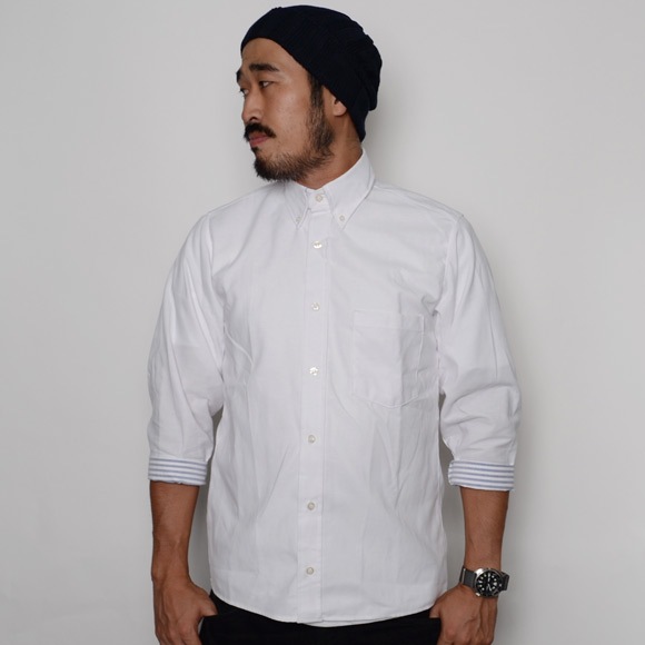 Red Kap��US/Border Roll Up 3/4 Sleeve Shirt�ʥ�åɥ���åסߥ��� 3/4 �����륢�åץ���ġ˥ۥ磻�� [n-7329]