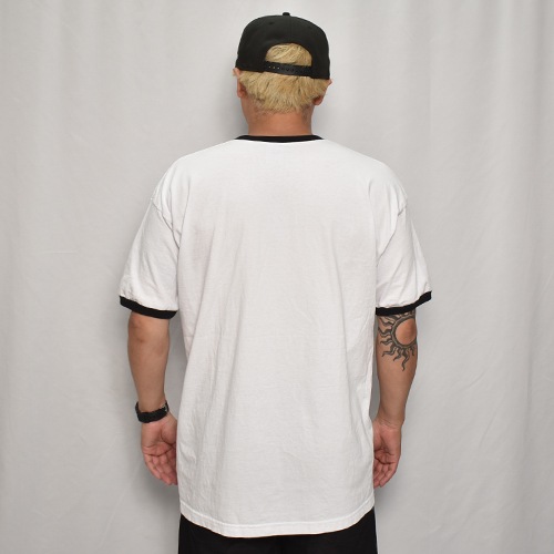 Fuck Logo S/S Ringer T-Shirt（ファックロゴ Tシャツ）ホワイト