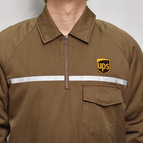 UPS ブラウン アメリカ製 UPS プルオーバー ジャケット 13a975d368f34a90122c4fa61aa8cb