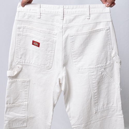��Dickies/White Drill Painter Pants�ʥǥ��å����� �ڥ��󥿡��ѥ�ġ˥ۥ磻��/������W31 [y-1093]