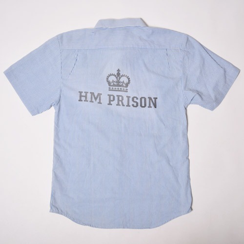 HM Prison Service/S/S Striped ShirtHMץꥺ 硼ȥ꡼֥ġ˥饤ȥ֥롼ߥۥ磻/S [u-9841]