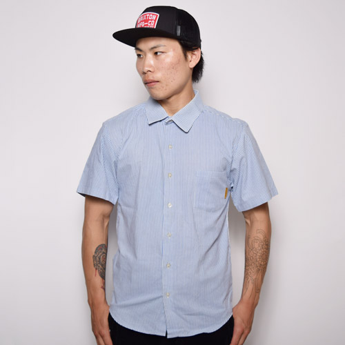 HM Prison Service/S/S Striped ShirtHMץꥺ 硼ȥ꡼֥ġ˥饤ȥ֥롼ߥۥ磻/S [u-9841]