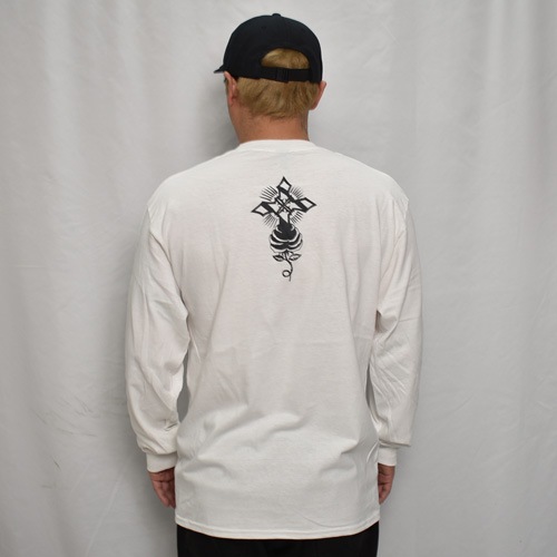 90's Replica Jesus Christ L/S T-Shirt（ジーザス Tシャツ）ホワイト