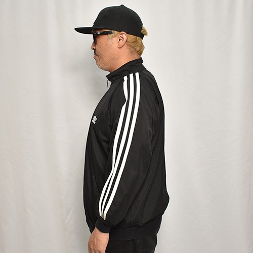 ��Adidas/Track Jacket�ʥ��ǥ����� �ȥ�å����㥱�åȡ˥֥�å��ߥۥ磻��/������L [y-0591]