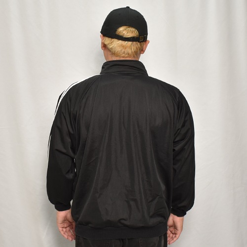 ��Adidas/Track Jacket�ʥ��ǥ����� �ȥ�å����㥱�åȡ˥֥�å��ߥۥ磻��/������L [y-0591]