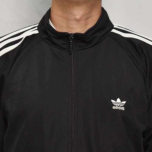 ��Adidas/Track Jacket�ʥ��ǥ����� �ȥ�å����㥱�åȡ˥֥�å��ߥۥ磻��/������L [y-0591]