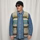 ��60's-70's Vintage Mexican Rag Vest��60's-70's������ơ��� �ᥭ������饰�٥��ȡ˥���󥸡ߥ��������ߥ֥롼 [y-0928]