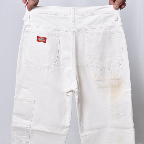 ��Dickies/White Drill Painter Pants�ʥǥ��å����� �ڥ��󥿡��ѥ�ġ˥ۥ磻��/������W30 [y-1094]