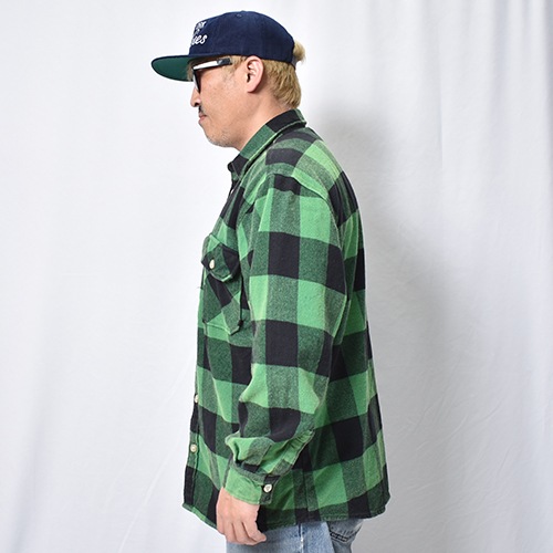 Rothco��US/Vintage Faded Flannel L/S Shirt(�������ߥ��� �ե��ͥ륷���)���꡼��ߥ֥�å� [a-8467]