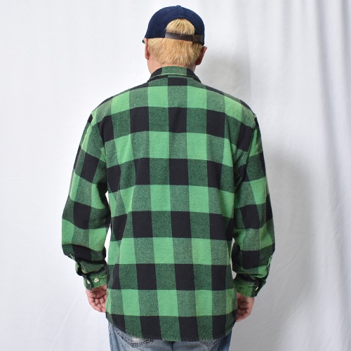 Rothco��US/Vintage Faded Flannel L/S Shirt(�������ߥ��� �ե��ͥ륷���)���꡼��ߥ֥�å� [a-8467]
