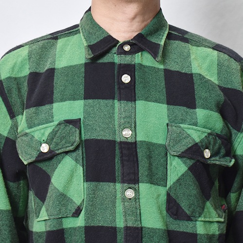 Rothco��US/Vintage Faded Flannel L/S Shirt(�������ߥ��� �ե��ͥ륷���)���꡼��ߥ֥�å� [a-8467]