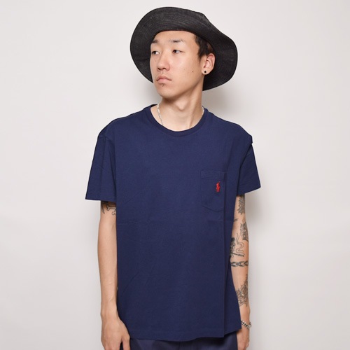 Ralph Lauren/S/S Pocket T-shirt�ʥ��ե������ �ݥ��å�T����ġ˥ͥ��ӡ� [a-2377]