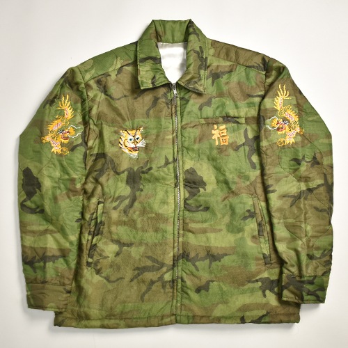 Us Original Remake Vietnam Souvenir Quilting Jacket（USミリタリー
