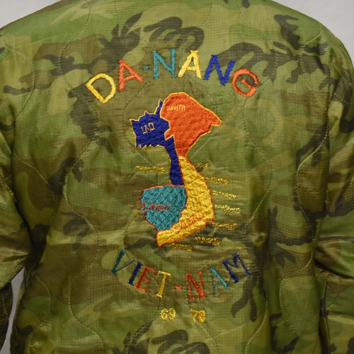 Us Original Remake Vietnam Souvenir Quilting Jacket（USミリタリー