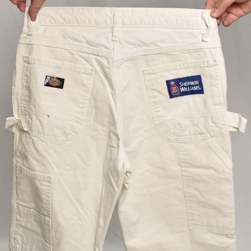 Dickies/White Drill Painter Pants with Sherwin Williams Tag