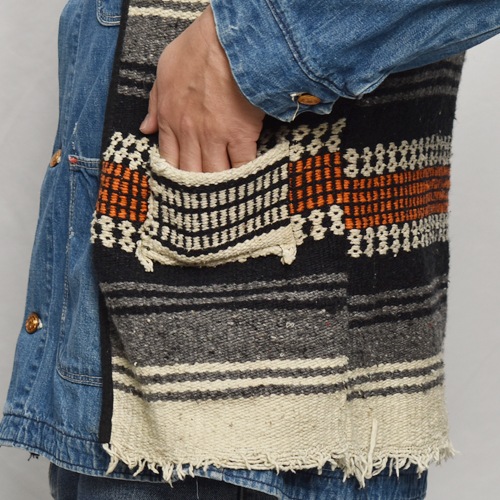 ��60's-70's Vintage Mexican Rag Vest��60's-70's������ơ��� �ᥭ������饰�٥��ȡ˥���󥸡ߥ������� [y-0929]
