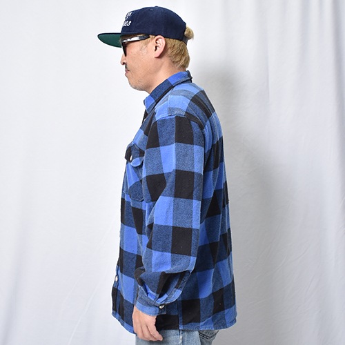 Rothco��US/Vintage Faded Flannel L/S Shirt(�������ߥ��� �ե��ͥ륷���)�֥롼�ߥ֥�å� [a-8468]