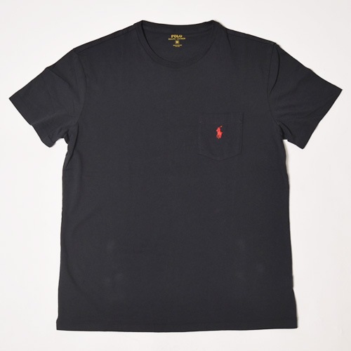 Ralph Lauren/S/S Pocket T-shirt�ʥ��ե������ �ݥ��å�T����ġ˥֥�å� [a-2378]