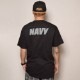 Reflective NAVY Logo T-Shirt�ʥ�ե쥯�����ͥ��ӡ�����T����ġ˥֥�å� [a-3232]