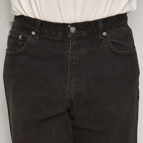 ��Calvin Klein/Super Black Denim Pants�ʥ���Х󥯥饤�� �֥�å������󥺡˥֥�å�/������W33 [z-9996]
