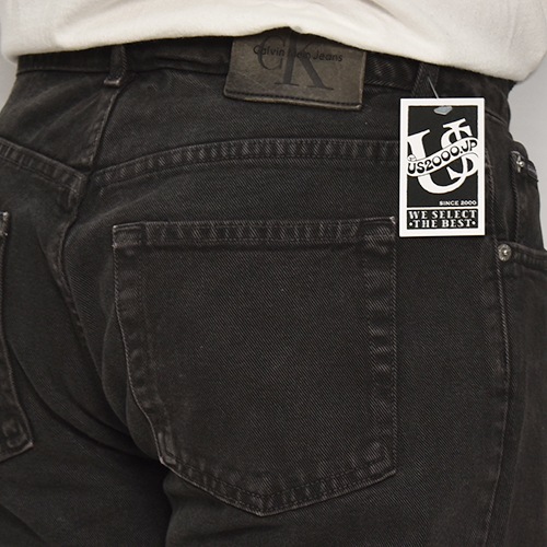 ��Calvin Klein/Super Black Denim Pants�ʥ���Х󥯥饤�� �֥�å������󥺡˥֥�å�/������W33 [z-9996]