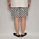 Washed Checkerboard Easy Short Pants�ʥ����å����ܡ��ɥ����������硼�ȥѥ�ġ˥ۥ磻�ȡߥ֥�å� [a-7965]