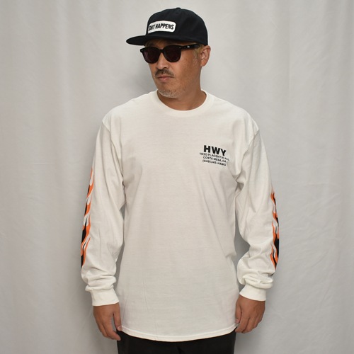 HWY��US/Hawg L/S T-Shirt�ʥ��������֥�塼�磻�ߥ��� T����ġ˥ۥ磻�ȡߥ���󥸡ߥ֥�å� [a-8208]