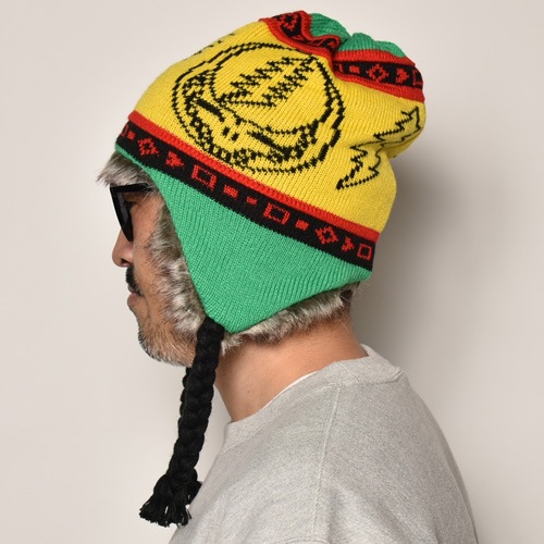 Grateful Dead Official Bomber Knit Caps グレイトフルデッド ニットキャップ イエロー ライトグリーン A 4612 キャップ ハット ニット帽 Us Online Shop