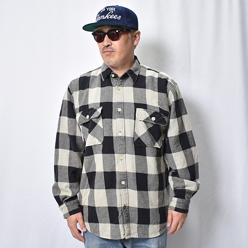 Rothco��US/Vintage Faded Flannel L/S Shirt(�������ߥ��� �ե��ͥ륷���)���졼�ߥ֥�å� [a-8469]