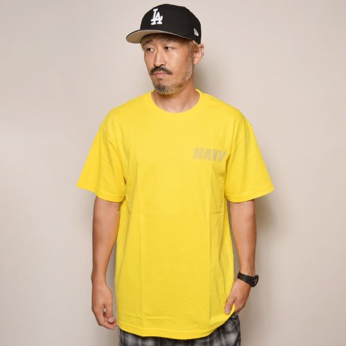 Reflective NAVY Logo T-Shirtʥե쥯ͥӡTġ˥ [a-3233]
