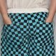 Washed Checkerboard Easy Short Pants�ʥ����å����ܡ��ɥ����������硼�ȥѥ�ġ˥����������֥롼�ߥ֥�å� [a-7966]