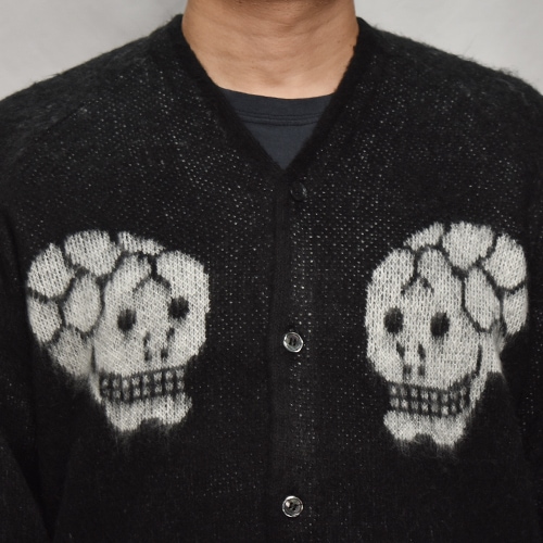 Towncraft��US/Souvenir Skull Cardigan�ʥ����󥯥�եȡߥ��� ���㥮���˥åȥ����ǥ�����˥֥�å� [a-8175]