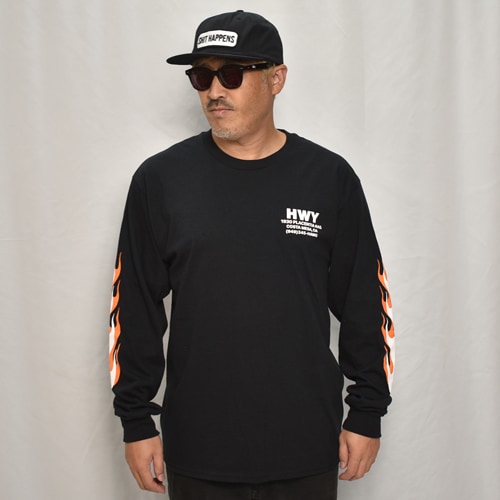 HWY��US/Hawg L/S T-Shirt�ʥ��������֥�塼�磻�ߥ��� T����ġ˥֥�å��ߥ���󥸡ߥۥ磻�� [a-8209]