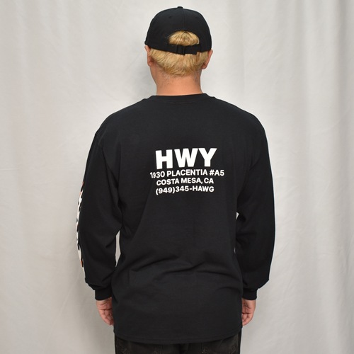 HWY��US/Hawg L/S T-Shirt�ʥ��������֥�塼�磻�ߥ��� T����ġ˥֥�å��ߥ���󥸡ߥۥ磻�� [a-8209]