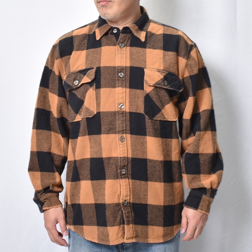 Rothco��US/Vintage Faded Flannel L/S Shirt(�������ߥ��� �ե��ͥ륷���)�֥饦��ߥ֥�å� [a-8470]