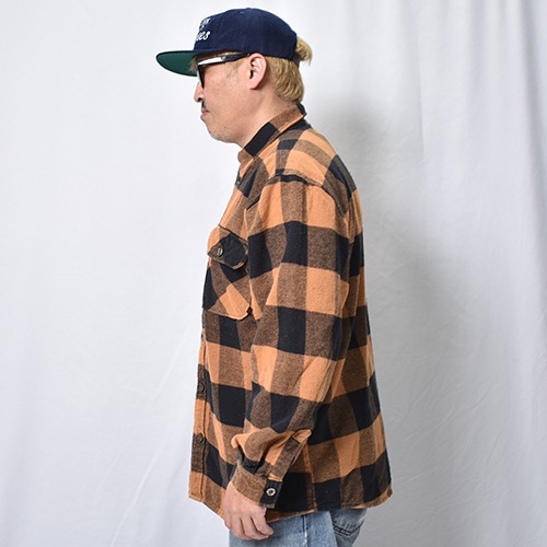 Rothco��US/Vintage Faded Flannel L/S Shirt(�������ߥ��� �ե��ͥ륷���)�֥饦��ߥ֥�å� [a-8470]