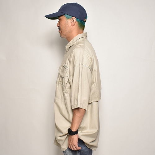 コロンビア　フィッシングPFGシャツ　ベージュ　L Columbia Sportswear/S/S PFG Fishing Shirt（コロンビア