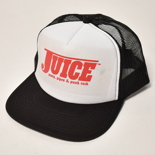 Juice Magazine/Logo Trucker Hat�ʥ��塼���ޥ����� ����åס˥ۥ磻�ȡߥ֥�å� [a-6018]