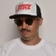Juice Magazine/Logo Trucker Hat�ʥ��塼���ޥ����� ����åס˥ۥ磻�ȡߥ֥�å� [a-6018]