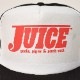 Juice Magazine/Logo Trucker Hat�ʥ��塼���ޥ����� ����åס˥ۥ磻�ȡߥ֥�å� [a-6018]
