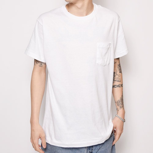 Hanes/Premium Japan Fit Crew Neck Pocket T-Shirtʥإ ݥåTġ˥ۥ磻 [a-2325]