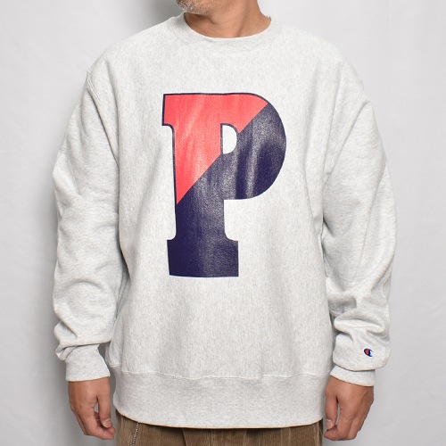 Big P Logo Crewneck SweatshirtʥӥåP åȥġ˥å奰졼 [a-7275]